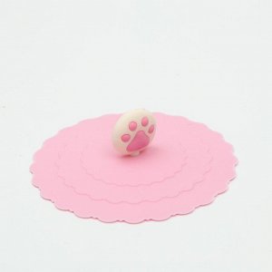 Крышка для консервных банок универсальная, диаметр 10 см, розовая