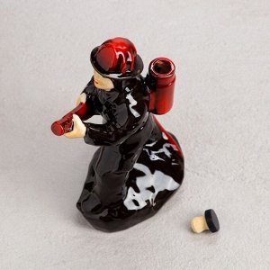 Набор для напитков "Пожарный", 7 предметов, чёрный, 0.5/0.05 л