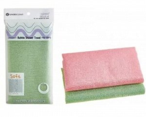 SUNG BO Мочалка д/душа "Bubble Shower Towel " №165 (28х100см) мягкой жесткости /нейлон, полиэстер