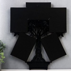 Фоторамка-коллаж на 5 фото 10x15 см «Денежное дерево», золото, 45x37.5 см