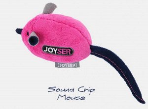 Мышка со звуковым чипом розоая 16 см JOYSER