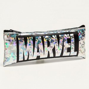 Рюкзак молодёжный СР-05-111 38х30х11 "MARVEL" + пенал/косметичка голография