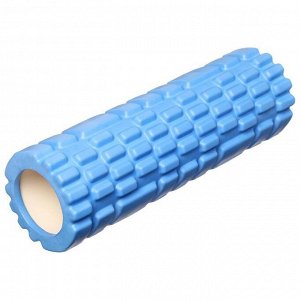 Роллер для йоги 30 х 10 см,  массажный, цвет синий
