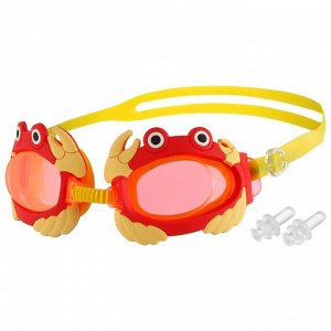 Очки для плавания детские + беруши «Морской мир», цвета микс