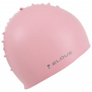 Шапочка для плавания Elous EL009, силиконовая, мандала розовая
