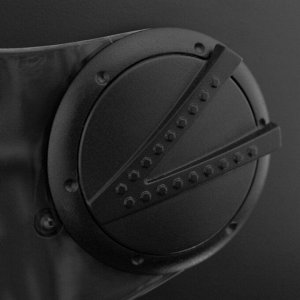 Шлем открытый с визором, черный, матовый, размер M, OF635
