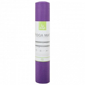 Коврик для йоги 173 × 61 × 0,5 см, цвет фиолетовый