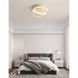 BayerLux Люстра 2203/2GD LED 25Вт 6000К бело-золотой 42х42х14 см