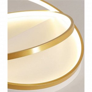 BayerLux Люстра 2203/2GD LED 25Вт 6000К бело-золотой 42х42х14 см