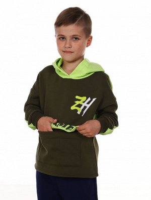 ТД025 Толстовка "ZH" (хаки)