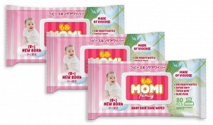 MOMI Family детские влажные салфетки 240 шт (80 шт.*3 уп)