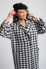 Кардиган М 2437/черно-белый