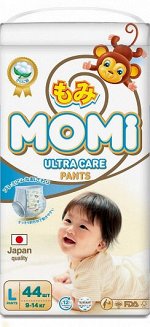 MOMI Ultra Care подгузники-трусики  L (9-14 кг). 44  шт