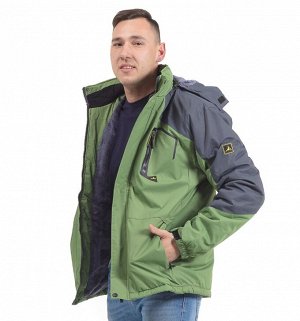Мужская лыжная куртка с мембраной климат-контролем / мужская зимняя утепленная куртка до -25. Отлично ДЛЯ ГОРОДА