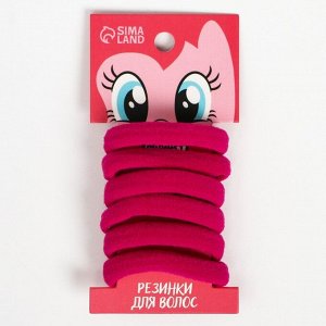 Резинки для волос &quot;Пинки Пай&quot;, 6 шт, My Litlle Pony