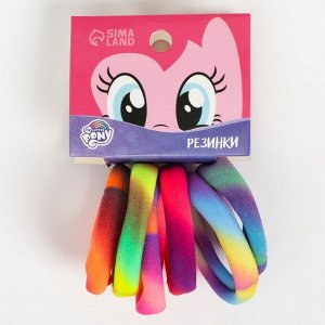 Peзинkи для вoлoс гpaдиeнт "Пoни", 6 шт, My Little Pony