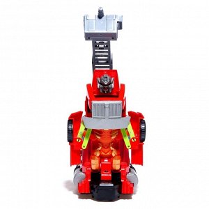 Робот "Пожарный", трансформируется, стреляет водой, световые и звуковые эффекты