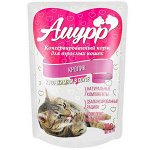 Амурр влажный корм для кошек Кролик в соусе 100гр пауч АКЦИЯ!
