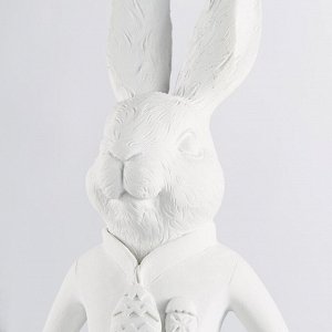 Декор  Кролик белый H20,5см полирезин