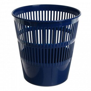 ERICH KRAUSE Корзина для бумаг и мусора ErichKrause Classic, 9 литров, пластик, сетчатая, синяя