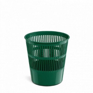ERICH KRAUSE Корзина для бумаг и мусора ErichKrause Classic, 9 литров, пластик, сетчатая, зеленая
