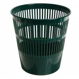 ERICH KRAUSE Корзина для бумаг и мусора ErichKrause Classic, 9 литров, пластик, сетчатая, зеленая