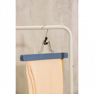 Вешалка деревянная для брюк и юбок SAVANNA «Тэри», 30x16x2 см, цвет графитовый
