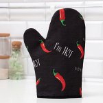 Варежка-приХватка &quot;Pepper&quot; 20Х28см, репс, 100% Х/л, ватин 250г/м2