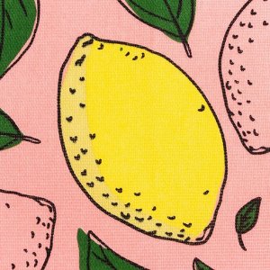 Полотенце кухонное «Доляна» Lemon, 35x60 см, хлопок 100%, 160 г/м²