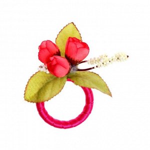 Кольцо для салфеток «Цветок цвет фуксия»