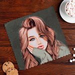 Полотенце Этель Love Life &quot;Крутая&quot; 30*30 см, 100% п/э