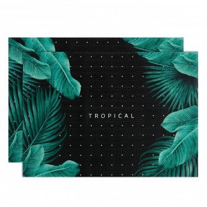 Набор салфеток на стол 2 шт. "Tropical" 40*29 см