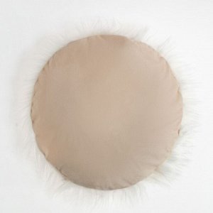 Чехол на подушку Этель "Будуар" белый, d 40 см, 100% п/э