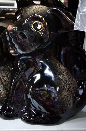 Фигурка копилка глянец собака шарик биатриче 28 см