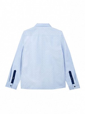 Сорочка текстильная для мальчиков голубой