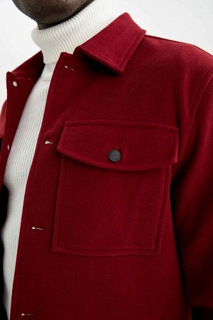 Куртка-рубашка Relax Fit с воротником-поло и двойным карманом Cachet