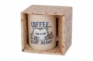 Кружка "Coffee right meow!!" 410мл, в п.у. KRJYD926 ВЭД