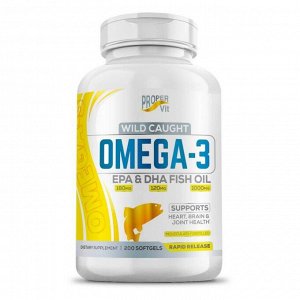 Омега 3 ProperVit Wild Caught Omega-3 1000мг (180/120) - 200 капс.