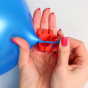 Аксессуар для завязывания воздушного шара, набор 5 шт, цвет синий
