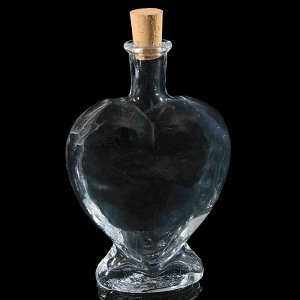 Ваза-бутылка декоративная "Сердце"
