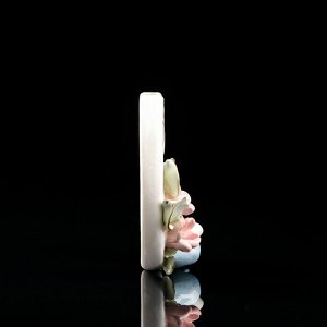 Сувенир подвесной "Подкова", белый, цветная лепка, 12 см, авторская работа