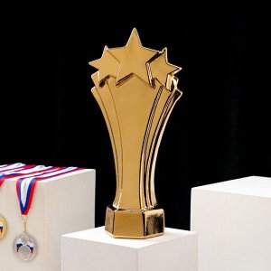 Кубок "Чемпион", булат, золотистый, керамика, 33 см