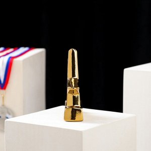 Кубок "Звёздочка", булат, золотистый, керамика, 11 см