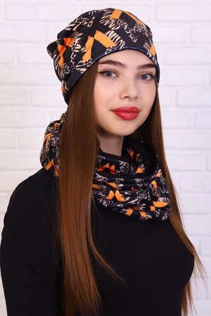 Комплект шапка и шарф-снуд 36128