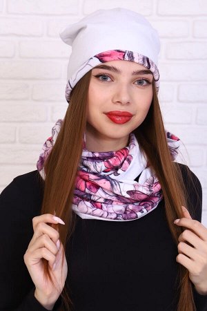 Комплект шапка и шарф-снуд 36125