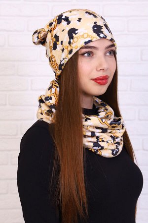 Комплект шапка и шарф-снуд 36127