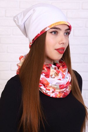 Комплект шапка и шарф-снуд 36124