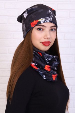 Комплект шапка и шарф-снуд 36129