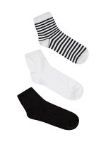 Носки Easy, 3 пары - 35-41 БЕ+ЧЕ+БЕ/ЧЕ