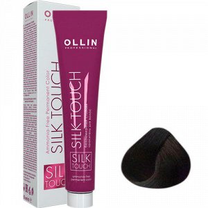 Краска для волос без аммиака OLLIN SILK TOUCH 3/0 темный шатен 60 мл